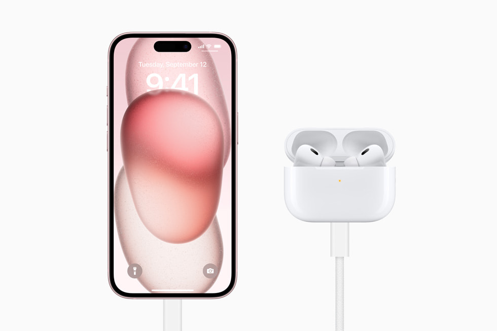 apple iphone 15 lineup airpods pro